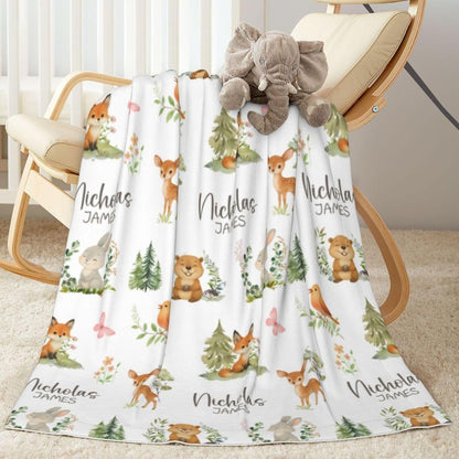 Personalized Baby Blanket for Boys Girls Super Soft Cozy Custom Baby Blanket with Name Lovely
