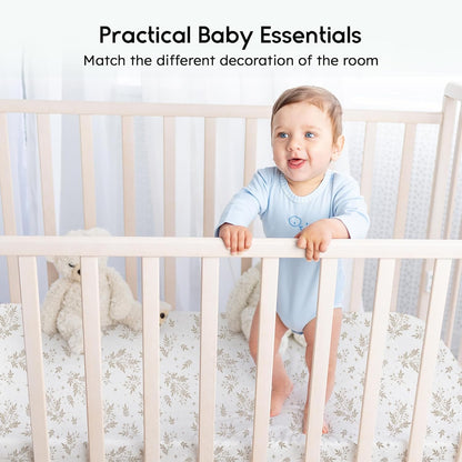 Yoofoss Baby Crib Sheets for Boys Girls, Fitted Crib Sheet 2 Pack for Standard Crib and Toddler