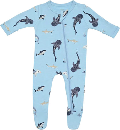 KYTE BABY Unisex Zipper Closure Footies, Rayon Made From Bamboo, 0-24 Months