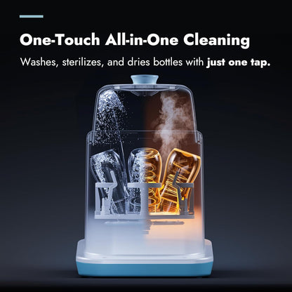 Papablic Bottle Washer Pro, Bottle Washer & Sterilizer & Dryer, 4-in-1 Bottle Washer Sanitizer for