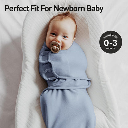 Organic Baby Swaddle Sleep Sacks, 2-Pack Swaddles for Newborns Baby Essentials, Infant 0-3 Months
