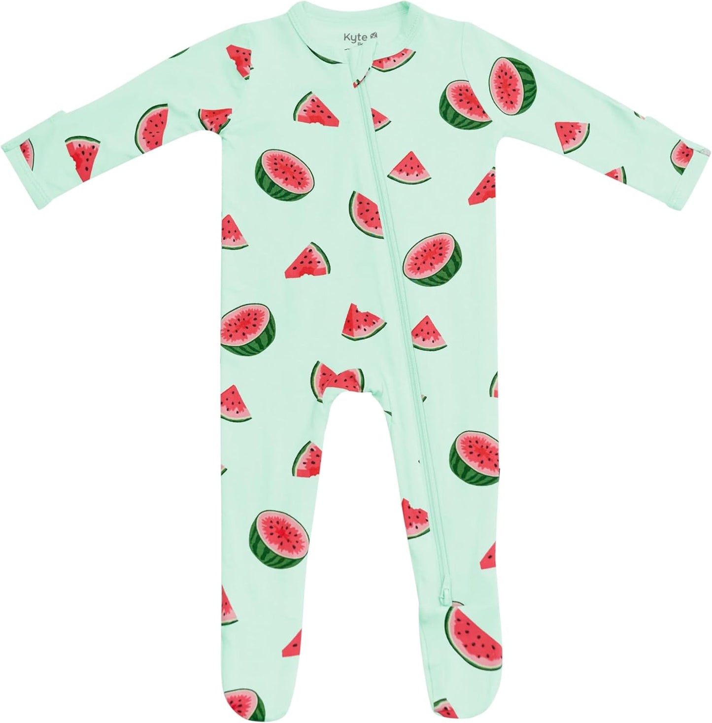 KYTE BABY Unisex Zipper Closure Footies, Rayon Made From Bamboo, 0-24 Months