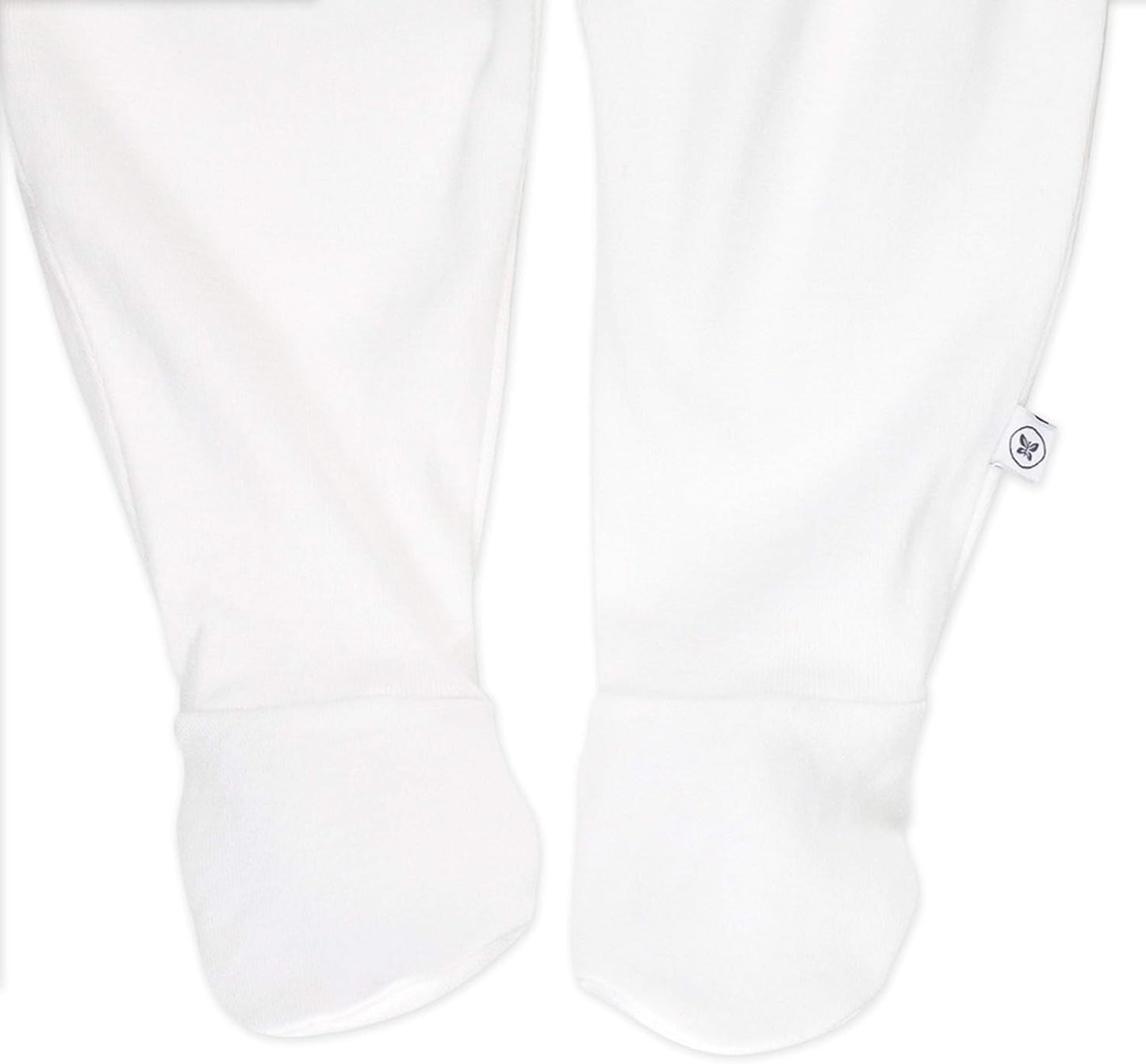 HonestBaby 3-pack Footed Pants Roomy Fit Pull on Bottoms 100% Organic Cotton for Infant Baby Boys, Girls, Unisex