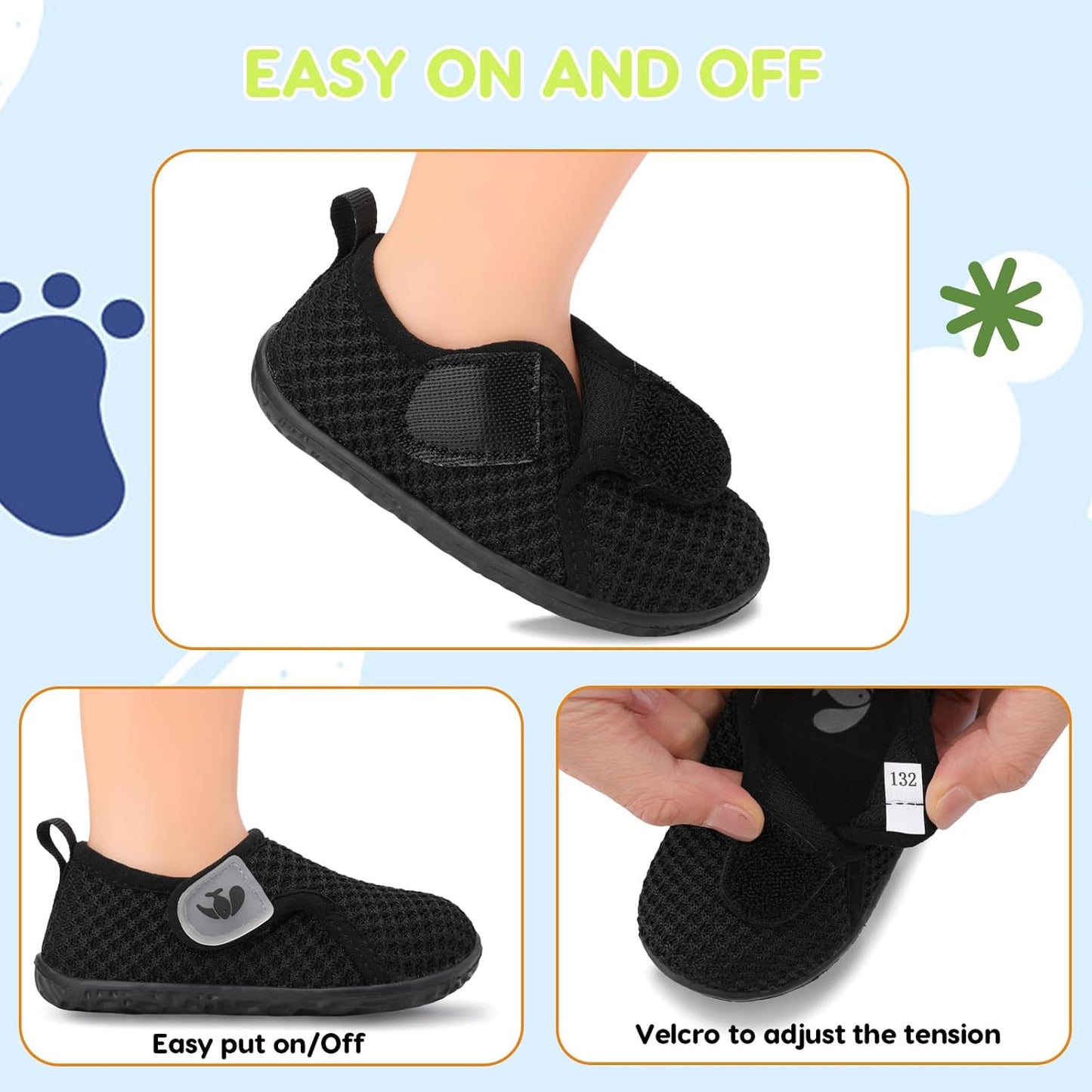 FEETCITY Baby Boys Girls First Walking Shoes Infant Sneakers Crib Shoes Breathable Lightweight Slip On Shoes