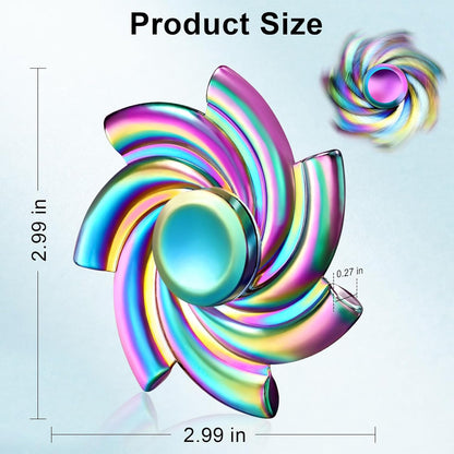 SCIONE Metal Fidget Spinner Gifts for Adults and Kids, Stress Anxiety ADHD Relief Figets Toy, Metal Anti-Anxiety Fidget Spinner Toy for Birthday Gifts Stocking Stuffers Classroom Prizes for Boys Girls