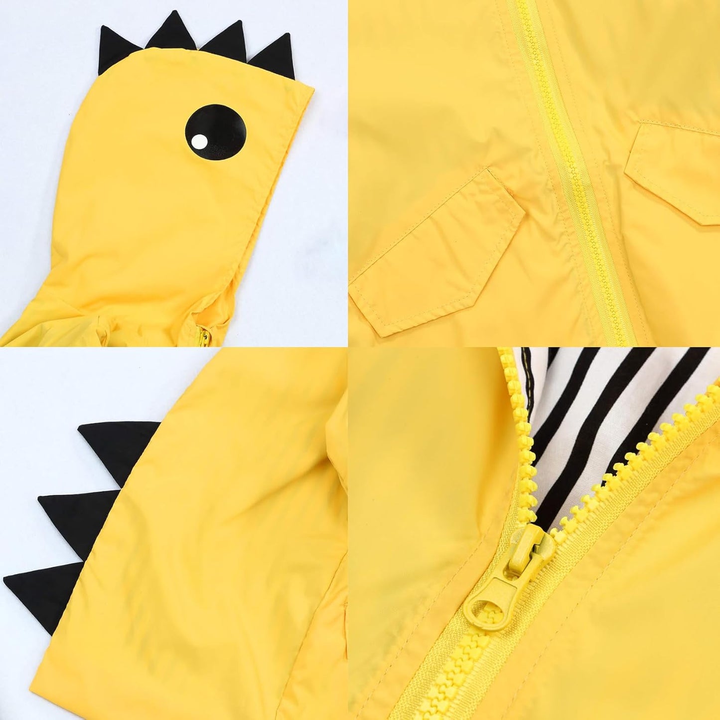 Toddler Baby Boy Girl Duck Rain Jacket Cute Cartoon Yellow Raincoat Hoodie Kids Coat Windbreaker School Outfit