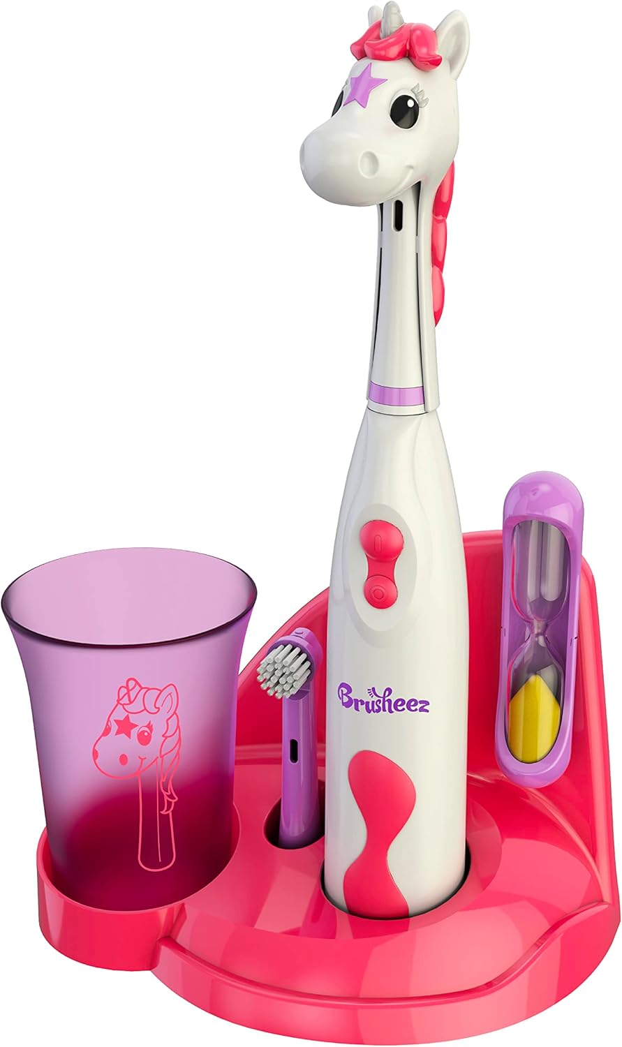 Brusheez Kids’ Electric Toothbrush Set - Safe & Effective for Ages 3+ - Parent Tested & Approved
