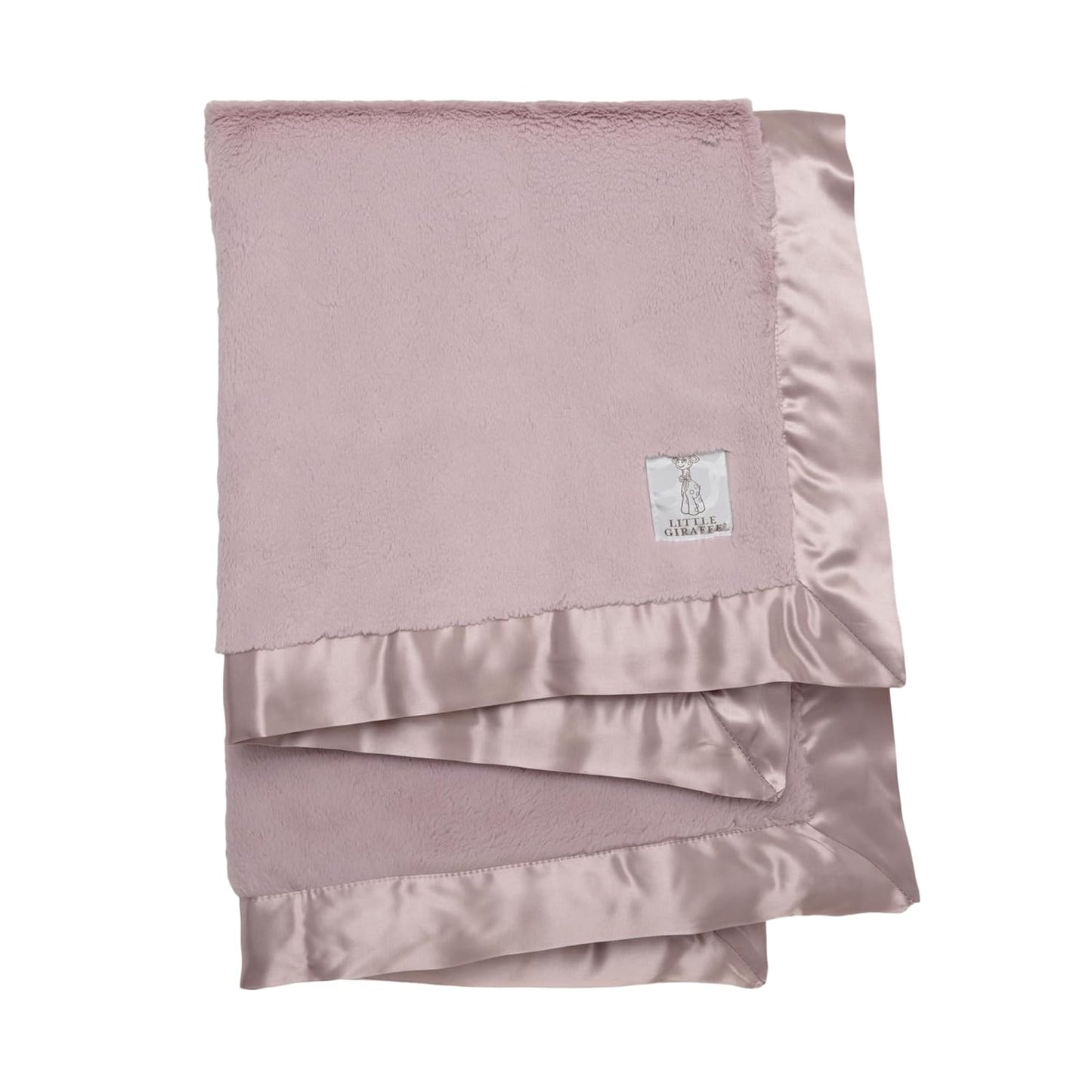 Little Giraffe Baby Blanket - Luxe Soft Blanket with Satin Trim - Baby Stroller Blanket - Newborn