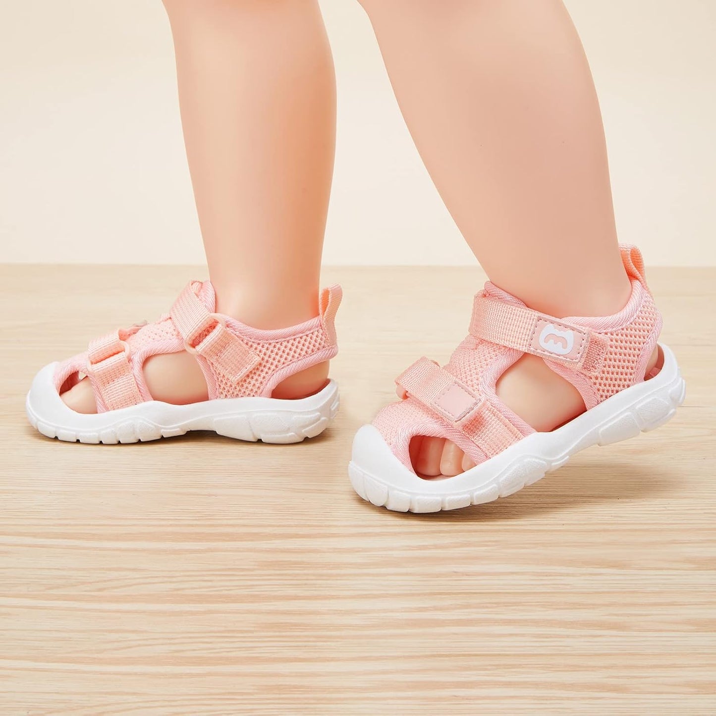 BMCiTYBM Baby Boy Girl Closed Toe Summer Sandals Lightweight Shoes Infant Non-Slip First Walking Sneakers 6 9 12 18 24 Months