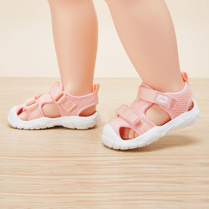 BMCiTYBM Baby Boy Girl Closed Toe Summer Sandals Lightweight Shoes Infant Non-Slip First Walking Sneakers 6 9 12 18 24 Months