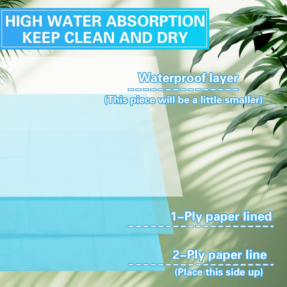 100pcs Disposable Changing Liner 2-ply Baby Changing Station Pad Disposable Changing Pads Diaper Changing Mat Portable Sanitary Liner Refills for Commercial Restrooms
