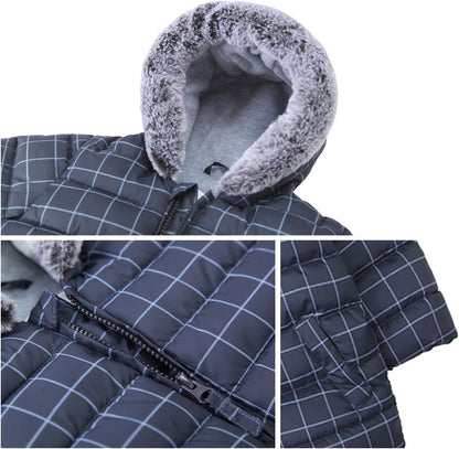 Rokka&Rolla Baby Boys' Water-Resistant Fleece Lined Puffer Jacket Winter Coat for Newborn Infant Toddler
