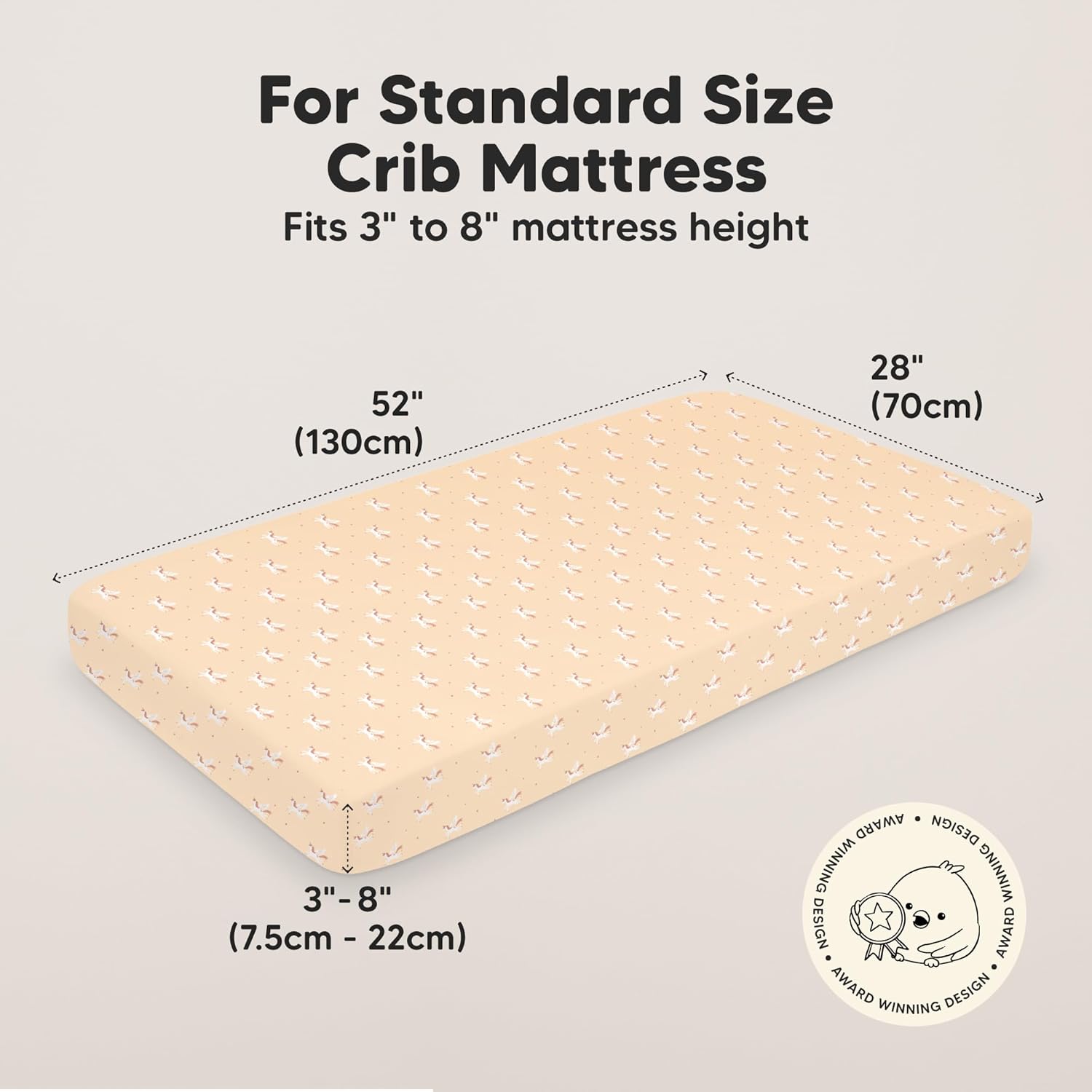 KeaBabies 2-Pack Baby Crib Sheets for Boys, Girls - 52x28 Viscose Derived from Bamboo Toddler Bed