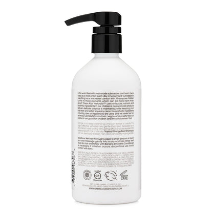 Clean Kids Naturally Tropical Shampoo- EWG Verified, All-Natural, Coconut-free, Gluten-free, Vegan