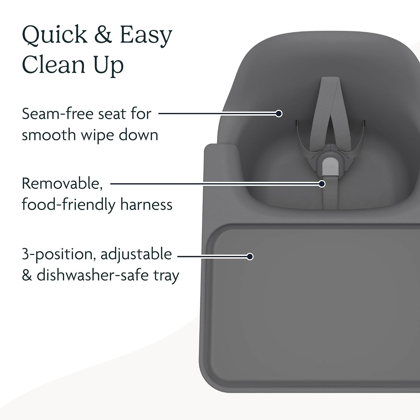 UPPAbaby Ciro High Chair/Sleek, Easy-to-Clean Design/Perfect-Fit Tray to Bring Baby to