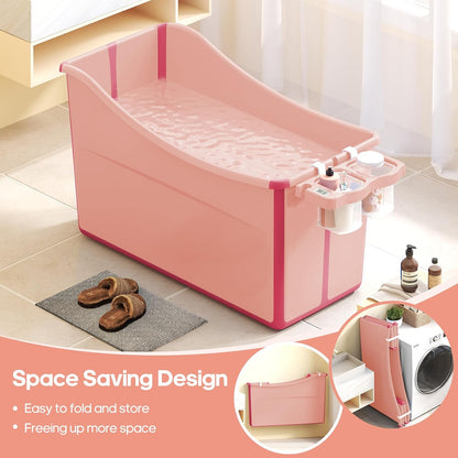 Collapsible Baby Bathtub Foldable Bathtub for Toddler Portable Large Foldable Bath Tub Bathtub for
