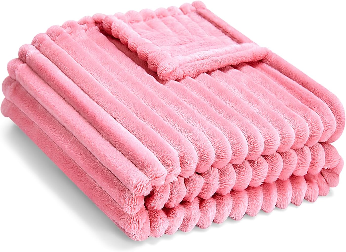 Soft Fleece Baby Blanket Ultra Cozy Pink Baby Blankets for Girls Warm and Lightweight Infant