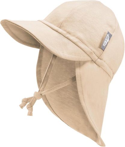 JAN & JUL Sun Soft Baby Cap | Cotton Neck Flap Hat for Littles