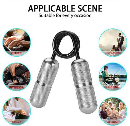 Handheld Metal Fidget Toys, Help Relieve Stress Anxiety, Mini Finger Grip Strengthener, Hand Wrist Grip Strength Trainer, Relief Muscle Stiffness Rehabilitation Trainer