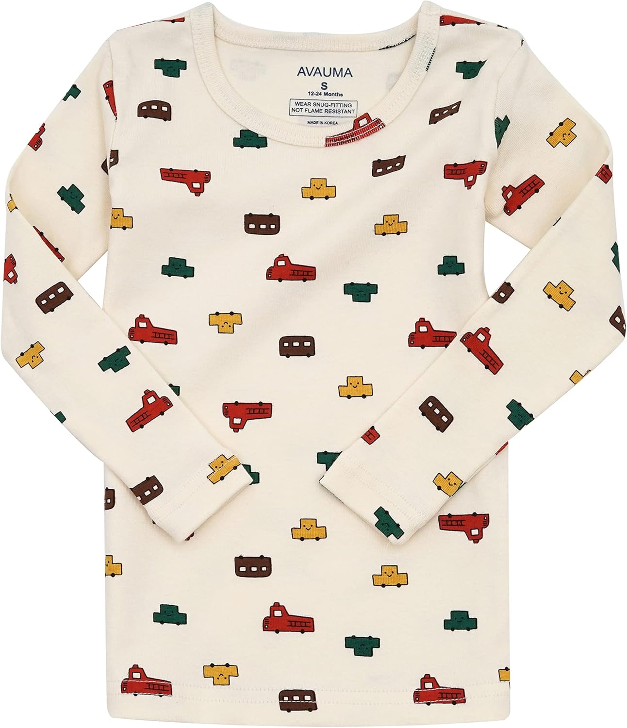 AVAUMA Baby Boys Girls Pajama Set 6M-8T Kids Cute Toddler Snug fit Pjs Cotton Sleepwear