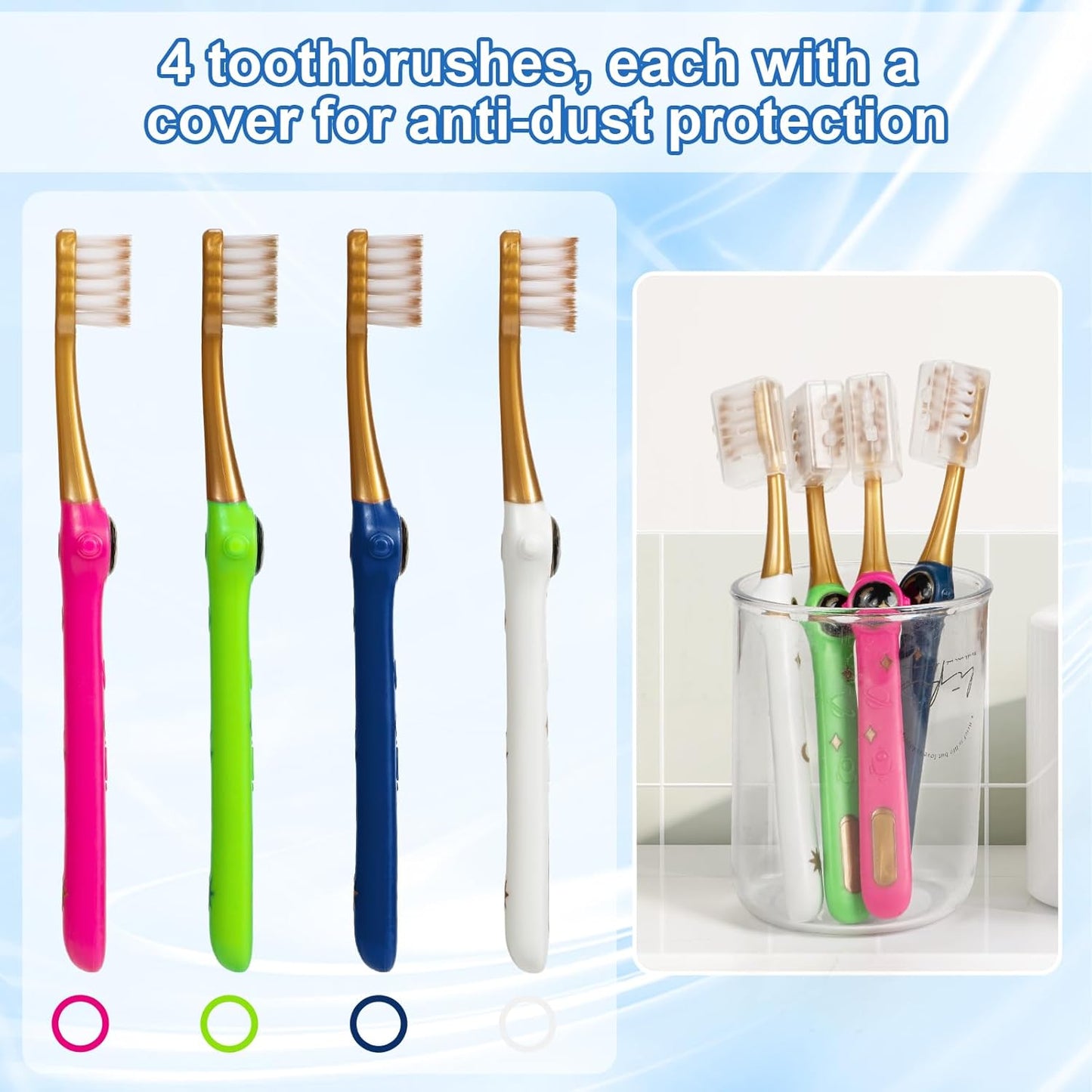 Toddler Toothbrush, Kids Toothbrush, Galactic Adventures Style, Toddler Age 2-4 and Up, Soft
