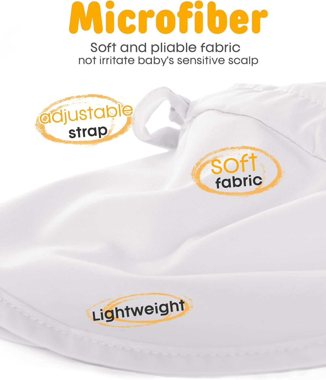 FURTALK Baby Sun Hat Summer Beach Hat UPF 50+ Adjustable Soft Baby Swim Hat with Neck Flap