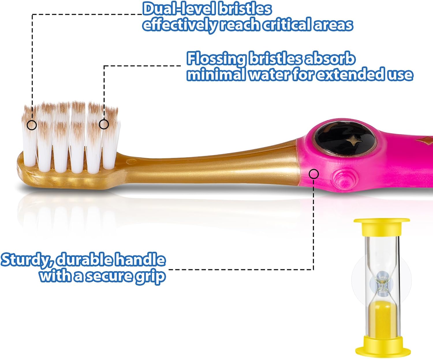 Toddler Toothbrush, Kids Toothbrush, Galactic Adventures Style, Toddler Age 2-4 and Up, Soft