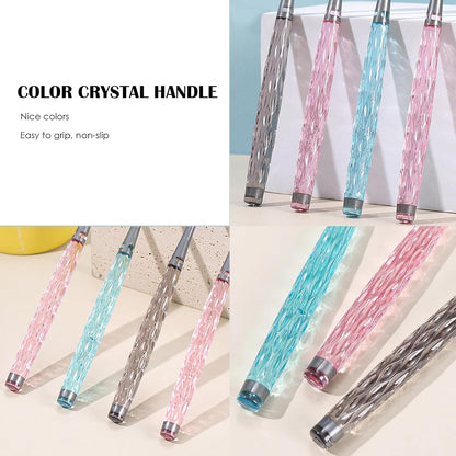 EasyHonor Soft Toothbrushes, Adult Medium Bristle Toothbrushes with Fashion Color Crystal &