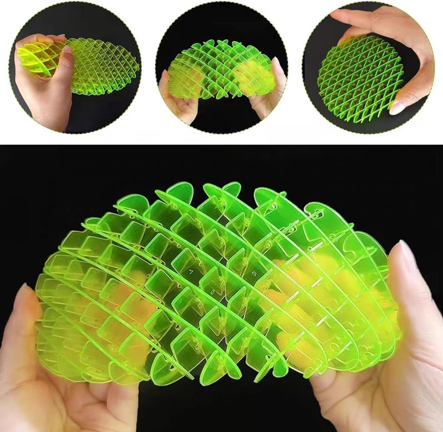 Fidget Worm Toy｜Sensory Slug Fidget Toy｜ Fidget Toy for Kids&Adults｜ Quiet EDC Resistance Fidget Toy ｜Funny Pocket Fidget Toy｜Sensory Stress Anxiety Relief Toys (Small)