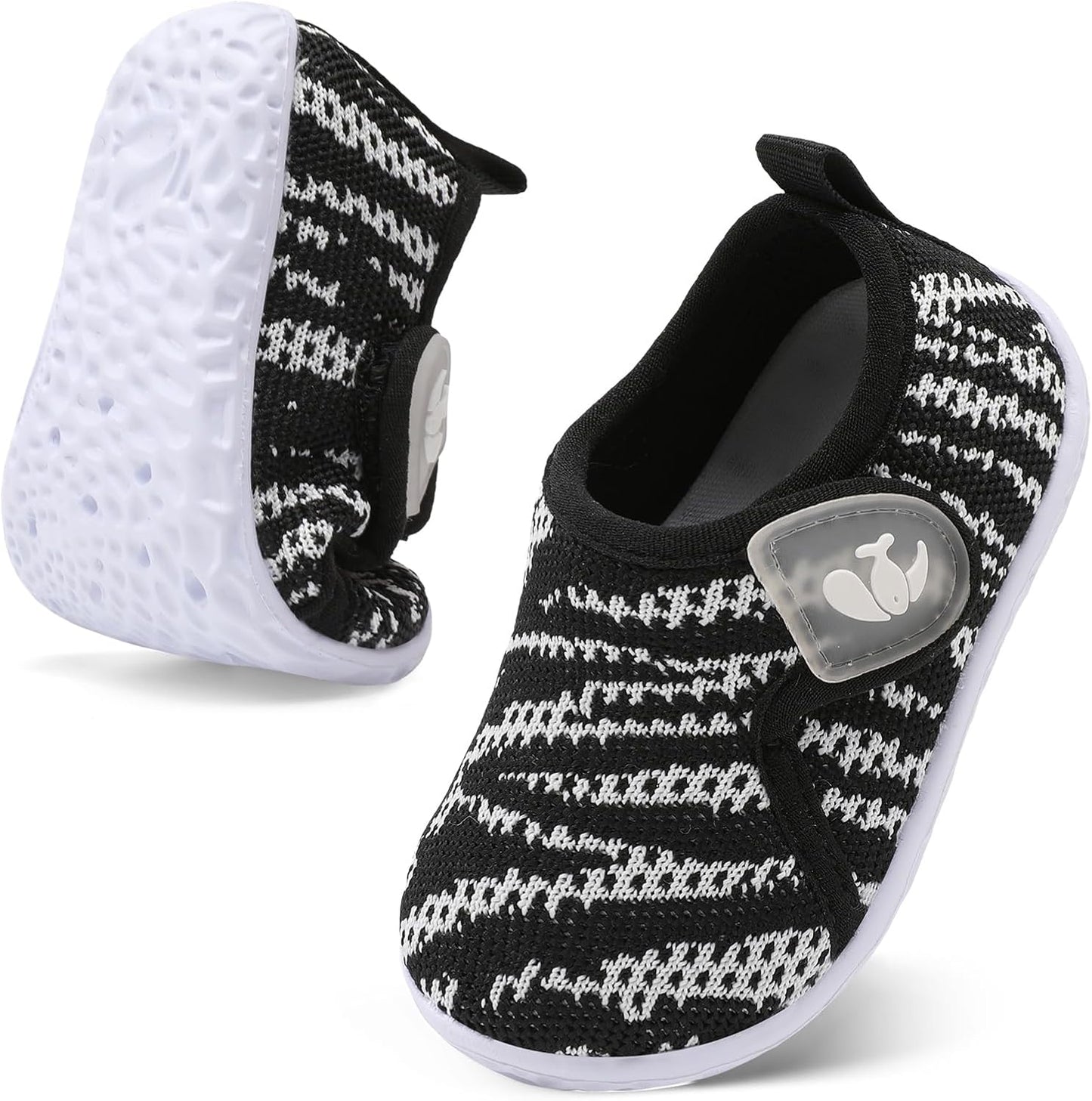 FEETCITY Baby Boys Girls First Walking Shoes Infant Sneakers Crib Shoes Breathable Lightweight Slip On Shoes