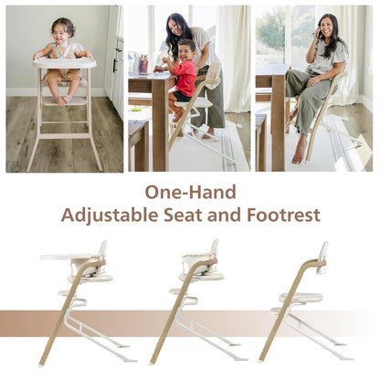 Unilove Grow with Me 2-in-1 Baby High Chair – Adjustable Toddler Chair with Baby Set, Removable