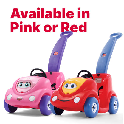 Step2 Push Around Buggy Kids Push Car, Toddler Ride-On Toy with Seat Belt and Horn, Red, Ages 18