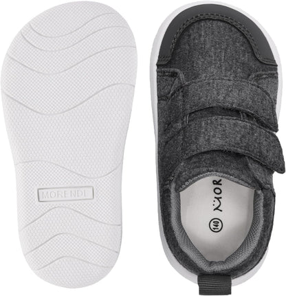 MORENDL Wide Toe Box Shoes Toddler Barefoot Shoes Baby Walking Shoe Boy Girl Non-Slip Zero Drop Minimalist Sneakers Comfort Tennis Outdoor Activities