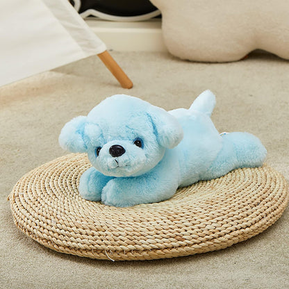 Glow Guards 15'' Blue Light up Puppy Dog Stuffed Animal Soft Plush Toy Pillow with LED Night Lights Glow Bedtime Pal Christmas Children's Day Birthday Gifts for Toddler Kids