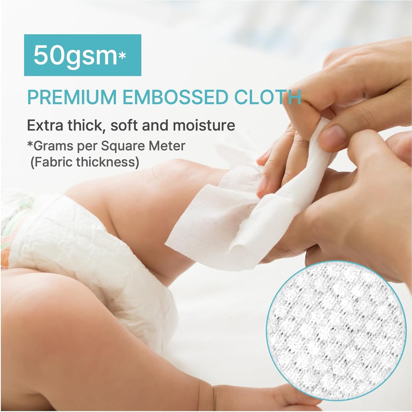 BEBESUP- Korea's #1 Light Baby Wipes - Safe even for Atopic Skin Hypoallergenic Water-Based Unscented Alcohol & Paraben-Free Organic Flip-Top Plant Based Organic Baby Wipes (640 Count 8 Packs)