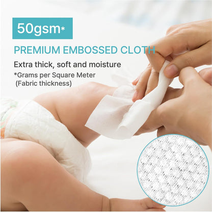 BEBESUP- Korea's #1 Light Baby Wipes - Safe even for Atopic Skin Hypoallergenic Water-Based Unscented Alcohol & Paraben-Free Organic Flip-Top Plant Based Organic Baby Wipes (640 Count 8 Packs)