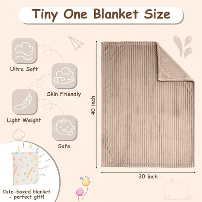 Soft Fleece Baby Blanket Ultra Cozy Baby Blankets for Boys Girls Warm and Lightweight Infant