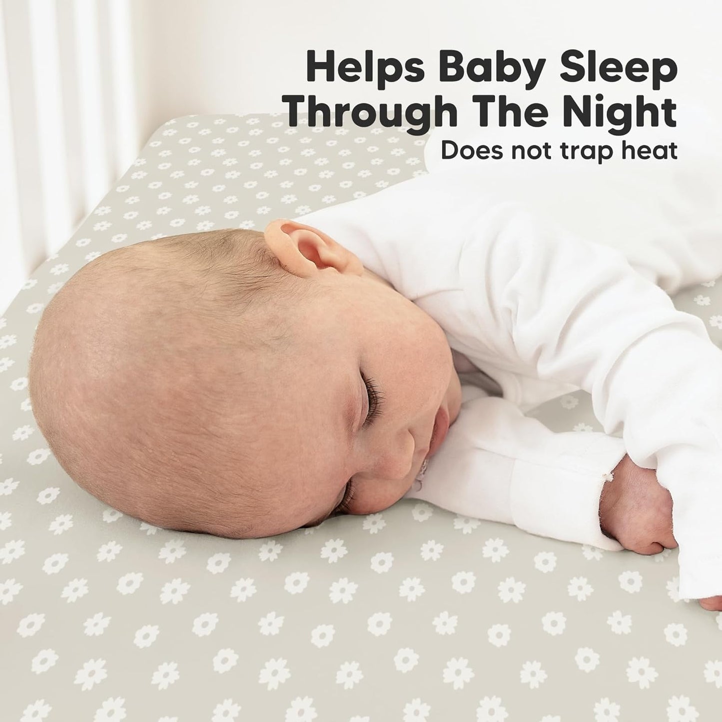 KeaBabies 2-Pack Organic Crib Sheets for Boys, Girls - 52x28 Fitted Crib Mattress Sheet Neutral