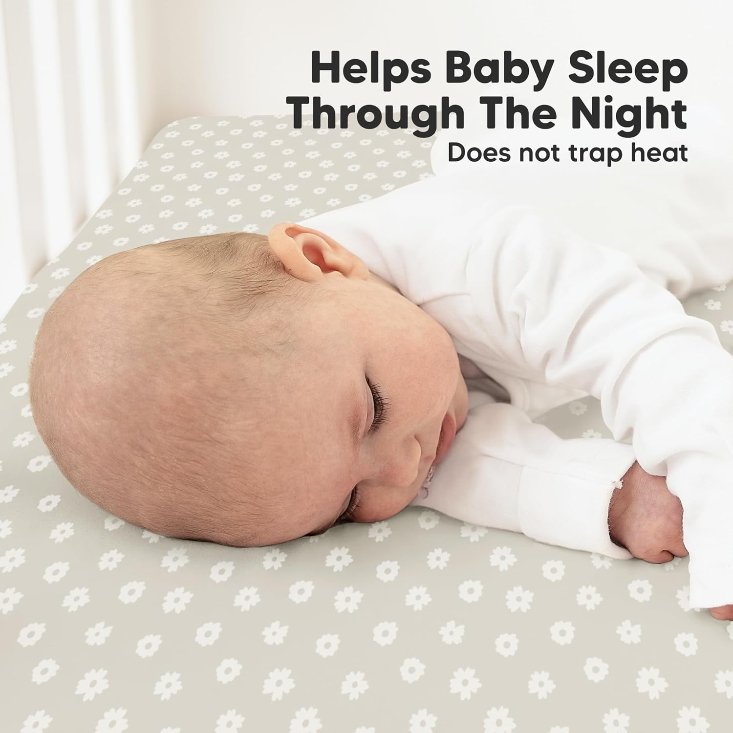 KeaBabies 2-Pack Organic Crib Sheets for Boys, Girls - 52x28 Fitted Crib Mattress Sheet Neutral
