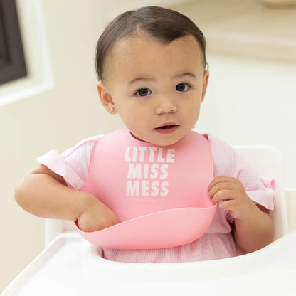Bella Tunno Baby Bib for Eating, Waterproof Silicone Bib with Large Food Catcher, Adjustable Fit