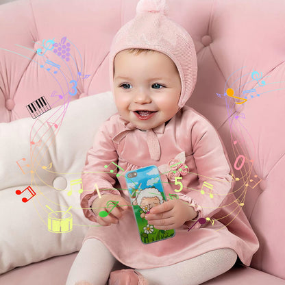 Wolmund Toy Learning Play Cell Phone with 8 Functions and Dazzling Lights Interactive Toy for