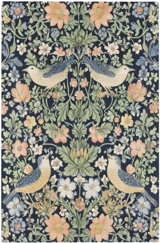 Decorative Switch Covers Plate Rustic Morris Birds Green Leaf Flower 1 Gang No Device Single Blank Outlet Covers Wall Plate Cover Light Switch Plate Electrical Faceplate Home Decor