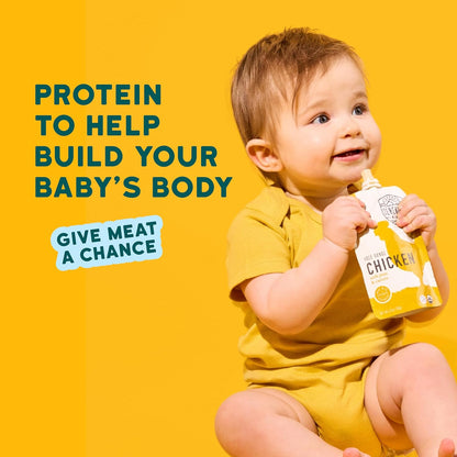 Serenity Kids 6+ Months Baby Food Chicken Pouch Puree - Ethically Sourced Free-Range Chicken &
