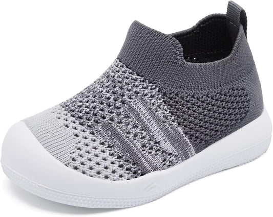 Eashi Baby Boy Girl Non-Skid Indoor Infant Walking Shoes Breathable Warm Elastic Sock Shoes with Memory Sole Protect Toes Outdoor Sneakers