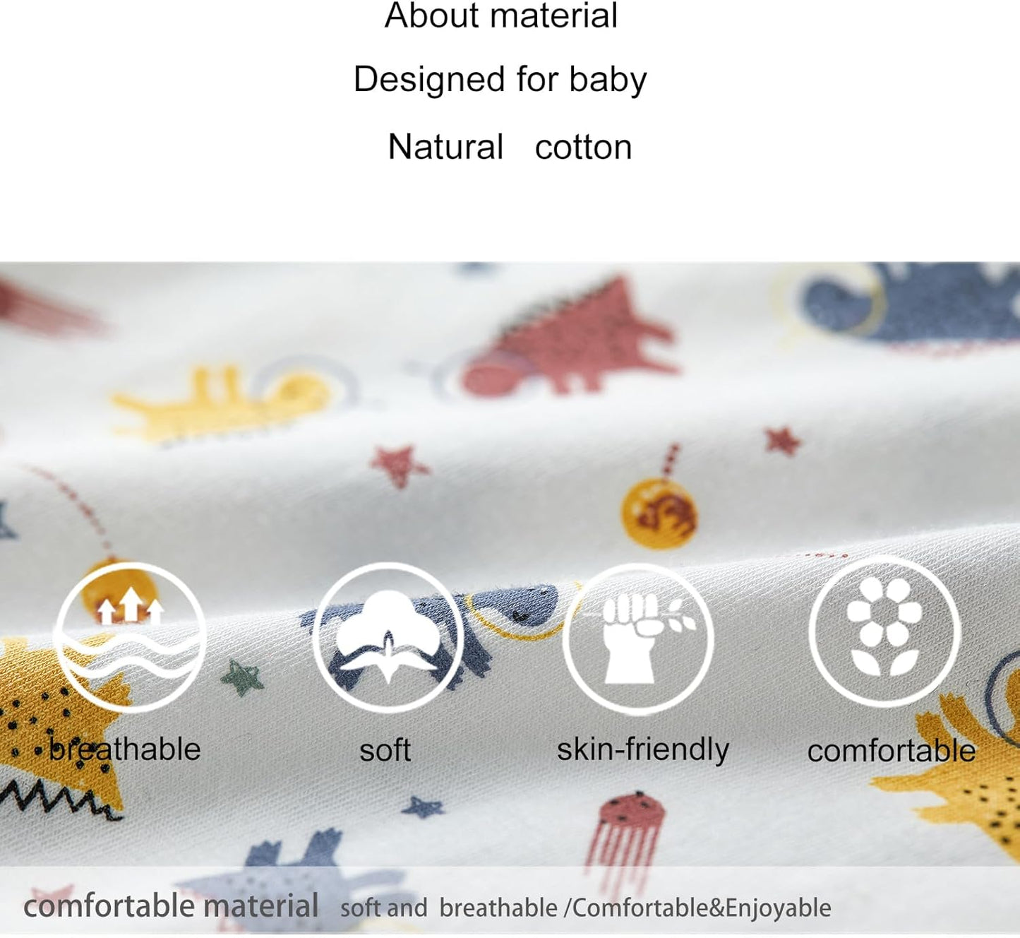 pureborn Baby Boys Girls Bodysuit Super Soft Cotton Romper 0-24 Months