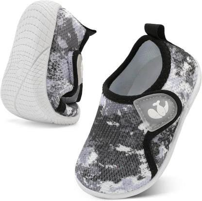 FEETCITY Toddler Walking Shoes Slip On Toddler Shoes Boys Girls Kids Sports Sneakers Casual School Shoes Barefoot Shoes