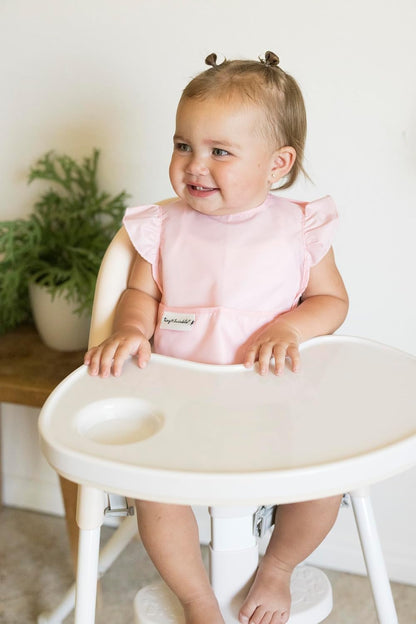 Tiny Twinkle Mess Proof Baby Bibs for Eating - Waterproof, Wipeable Bibs - Toddler Bibs - Travel