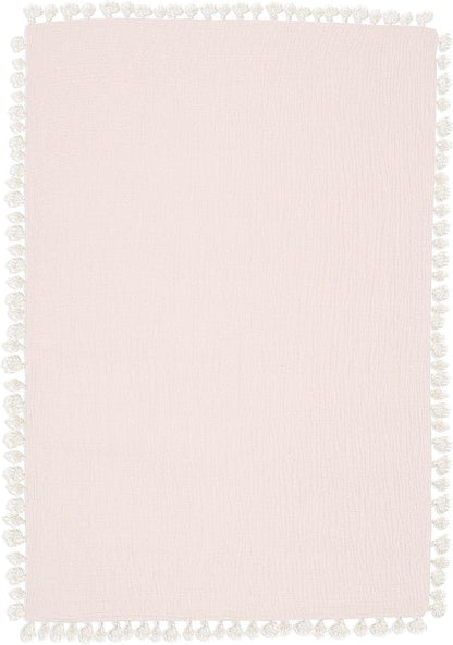 Crane Baby Muslin Swaddle Blanket, Soft Cotton Lightweight Nursery and Stroller Blanket for Baby Boys & Girls, Desert Brown, 30" x 40"