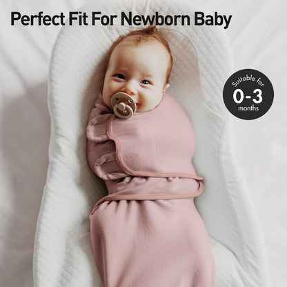 Organic Baby Swaddle Sleep Sacks, 2-Pack Swaddles for Newborns Baby Essentials, Infant 0-3 Months