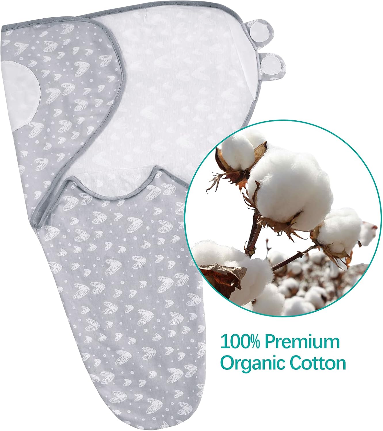 Biloban Baby Swaddles 0-3 Months for Boy & Girl, Cotton Swaddle Blanket, Newborn Essentials, Lovely